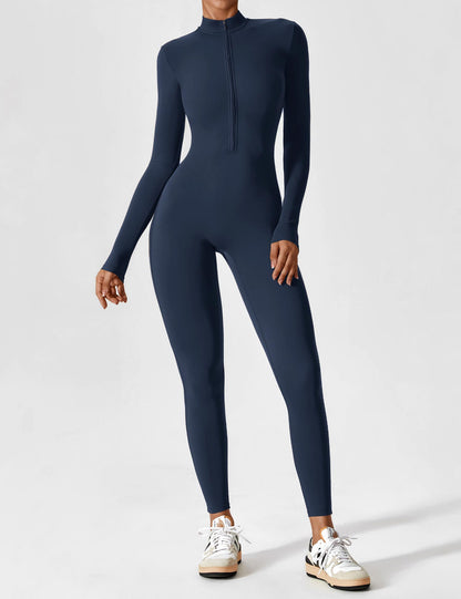 Sculpt Zip Jumpsuit – Power, Comfort & Curves.