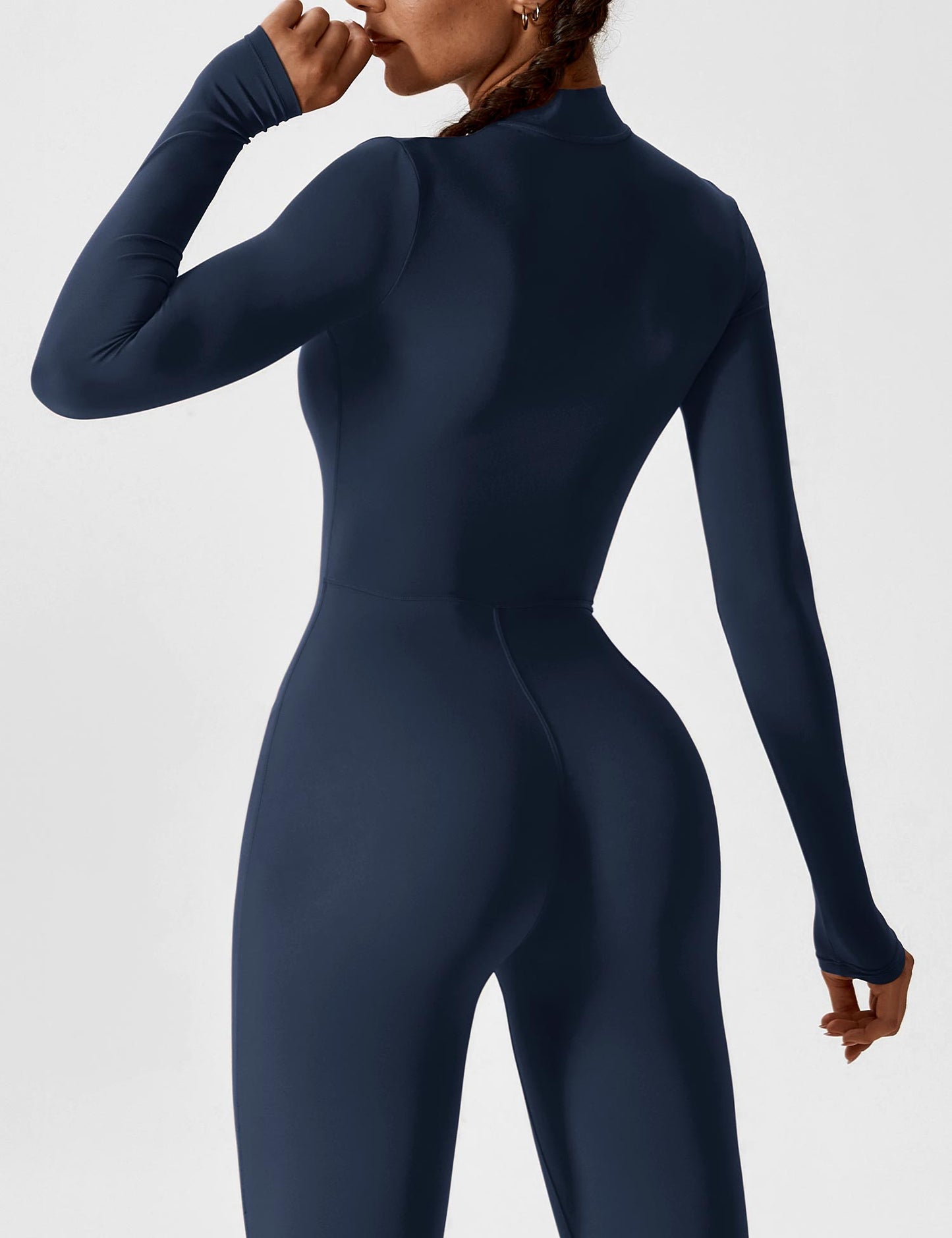Sculpt Zip Jumpsuit – Power, Comfort & Curves.