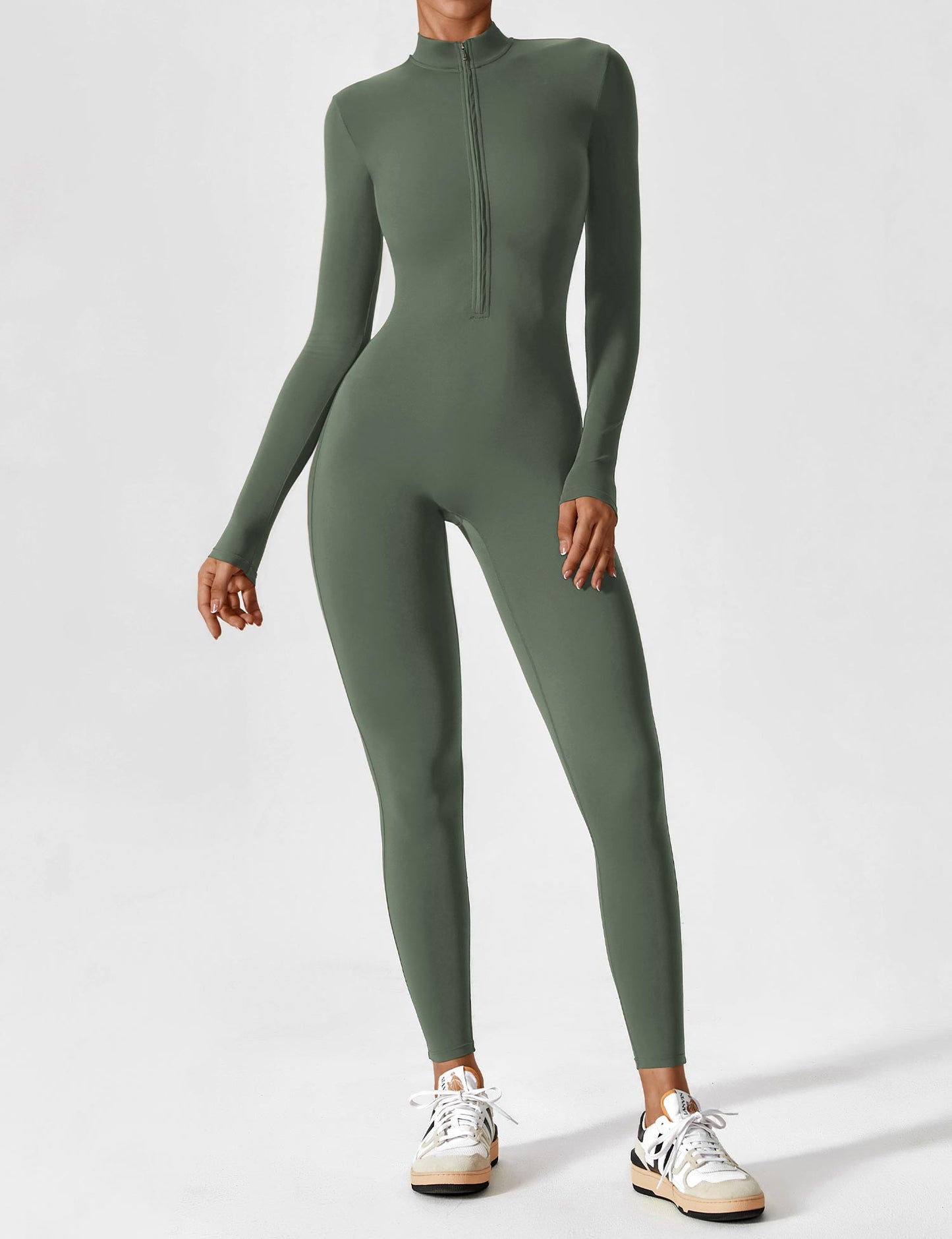 Sculpt Zip Jumpsuit – Power, Comfort & Curves.