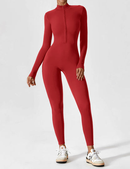 Sculpt Zip Jumpsuit – Power, Comfort & Curves.
