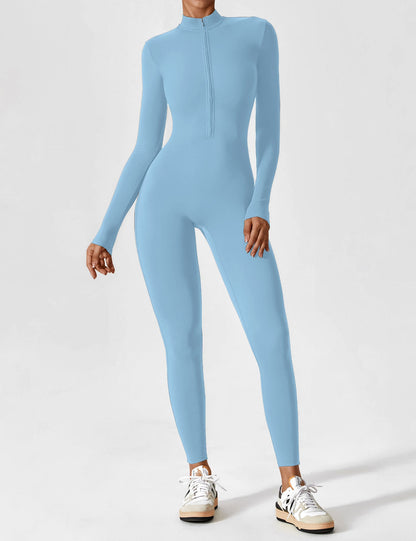 Sculpt Zip Jumpsuit – Power, Comfort & Curves.